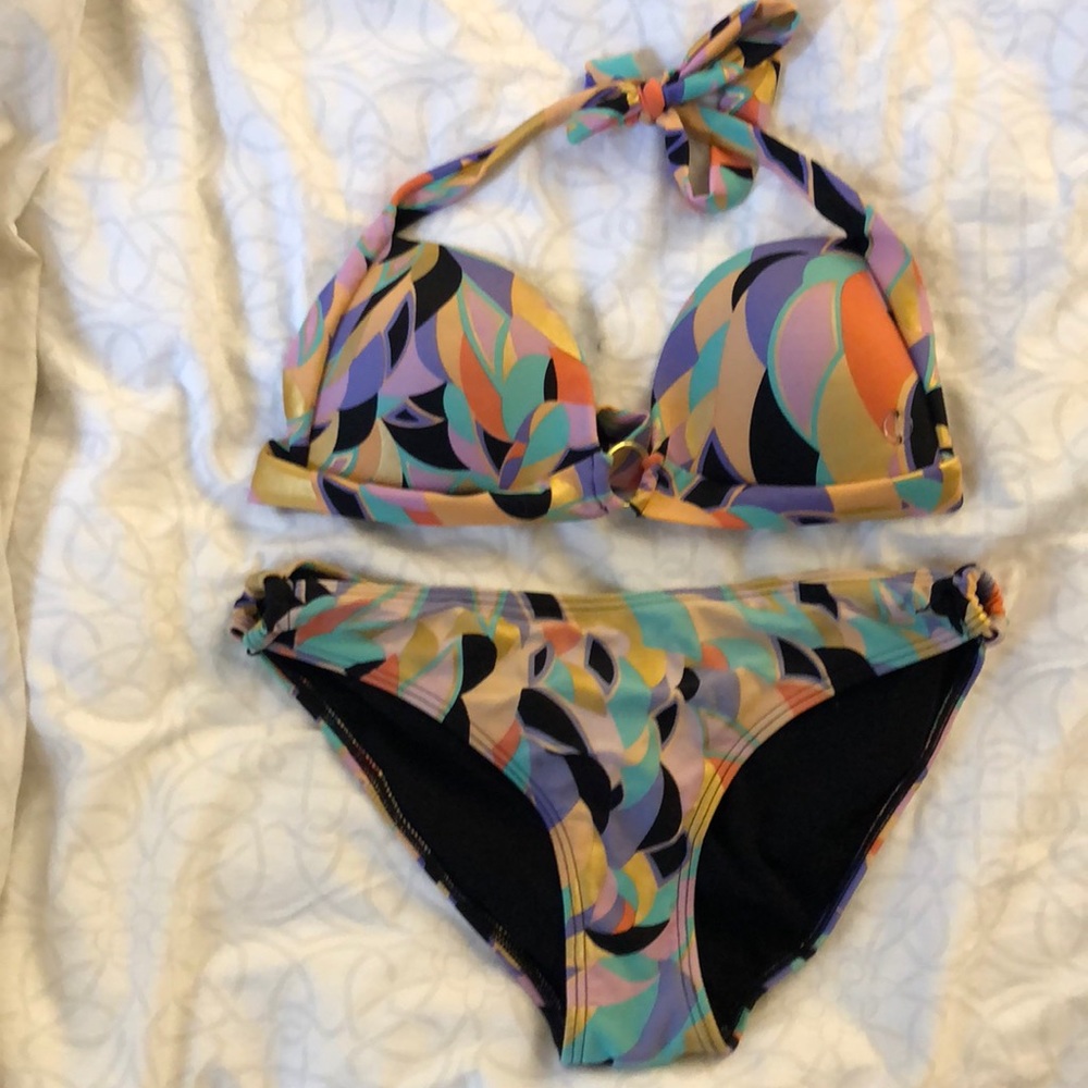 Gold French connection bikini set size XS